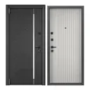 Входная дверь Torex Comfort левый 205x86см цвет черный шелк/бьянко