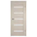 Дверь межкомнатная Citydoors Клеопатра-2 остеклённая 190x60см полипропилен цвет ясень кремовый без замка и петель
