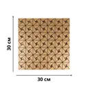 Комплект панелей ПВХ Dolleks Версаль 1 бронза 300x300x3мм 0.9м² 10шт
