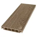 Террасная доска ДПК Savewood цвет тик 1500x163x25мм структура дерева 0.49м² 2шт