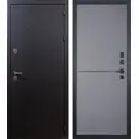Входная дверь Lex Рим внутренняя панель № 126 правый 205x96см софт графит/черный шёлк