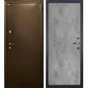 Входная дверь Lex 1А внутренняя панель № 104 правый 205x96см бетон серый/антик медь