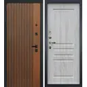 Входная дверь Lex Гранд Антик внутренняя панель № 110 левый 205x96см сосна белая/дуб антик