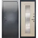 Входная дверь Lex Букле 205x96см правый цвет дуб беленый 23/серый с зеркалом