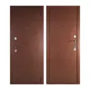 Входная дверь ВДК Сотка М/М 205x86см правый цвет антик медный/антик медный