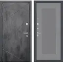 Входная дверь Labirintdoors Лофт с панелью Хомс левый 205x96см цвет бетон темный/серый софт рельеф