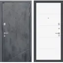 Входная дверь Labirintdoors Лофт с панелью П13 правый 205x96см цвет бетон темный/белый софт