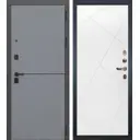 Входная дверь Lex Гранд Модерн 205x96см правый шагрень белая 103/софт графит