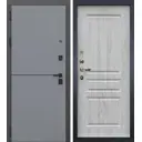 Входная дверь Lex Гранд Модерн 205x96см левый сосна белая 110/софт графит