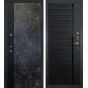 Входная дверь Lex Легион Грей Стоун 205x96см правый кварц черный 115/грей стоун