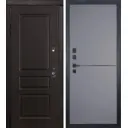Входная дверь Lex Легион № 18 205x96см левый софт графит 126/ясень шоколад