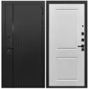 Входная дверь Дверипро L-45 левый 205x96см цвет черный кварц/белый матовый