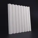 Гипсовая 3D панель Weissenberg Рейка крупная цвет белый 500x500x22мм 0.25м²