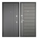 Входная дверь Mastino Apartment левый 205x86см цвет черный/серый без зеркала