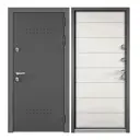 Входная дверь Mastino Village Optimal правый 205x95см замки 3-го класса защиты цвет черный/белый