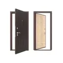 Входная дверь Doorhan Оптим правый 205x98см цвет антик медь венге/беленый дуб аполлон