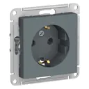Розетка встраиваемая Schneider electric AtlasDesign ATN000743 цвет темно-серый