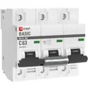 Автоматический выключатель EKF Basic BA47-100 3P C63 A 10 kA