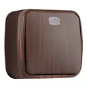Выключатель EKF Basic Минск EGV10-121-40 Темное дерево