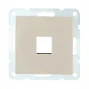 Розетка встраиваемая Lk studio LK60 866101-1 с накладкой цвет бежевый