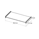 Полка деревянная для стеллажа 211x60x40 см.