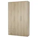 Шкаф распашной Гамма 135x240x60 см ЛДСП цвет дуб сонома