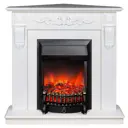 Каминокомплект REALFLAME DOMINICA CORNER WT + Fobos Lux BL цвет Белый матовый