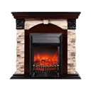 Каминокомплект REALFLAME DUBLIN ROCK STD/EUG AO + Fobos Lux BL цвет Дуб