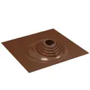 Кровельная проходка угловая LK №17 45.50x45.50мм Ø75-200мм коричневый