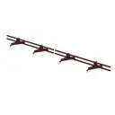 Снегозадержатель трубчатый Vegastok 2шт 37x150см RAL 8017