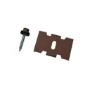 Крепление для панелей 3D Ювента паук с саморезом 4.8x29 RAL 8017 комплект 100шт