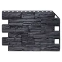 Фасадная панель Royal stone Кингстон 905x620x15мм черный 0.56м² 10шт
