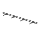 Снегозадержатель трубчатый Vegastok 37x300см RAL 7024 темно-серый
