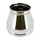 Конус на сэндвич трубу Ferrum ⌀115-200мм нержавеющая сталь AISI 430 0.5мм