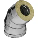 Колено 135° Ferrum ⌀160-250мм оцинкованная и нержавеющая сталь AISI 430 0.5мм