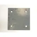 Металлическая пластина Ювента 4 отверстия 150x150x4мм 10шт черный металл