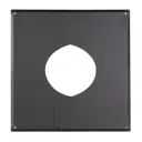 Фланец дымохода Везувий Black 0-5° ⌀180мм нержавеющая сталь AISI 430 0.5мм