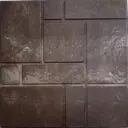 Тротуарная плитка Кирпичики 330x330x25мм коричневый 9шт
