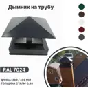 Колпак на трубу B-Group 400x400мм RAL 7024 серый