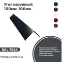 Угол наружный B-Group 15x50x50x15x2000мм RAL 7024 серый глянцевый 4шт