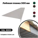 Лобовая планка B-group 2000x300мм RAL 9003 белый глянцевый 10шт