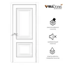 Дверь межкомнатная Velldoris Alto 7 глухая 200x80см полипропилен цвет белый ясень без замка и петель