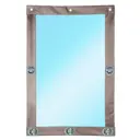 Мягкое окно ПВХ до -39°C 100x140см окантовка Оксфорд бежевая поворотная скоба (металл)