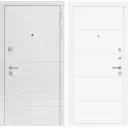 Входная дверь Лабиринт Трендо П-13 правый 205x88см белый софт/белый камень