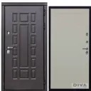 Входная дверь Diva МД-38 УТ-00075201 металлическая правая 205x86см цвет венге