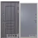 Входная дверь Diva МД-42 УТ-00075397 металлическая левая 205x96см цвет серый