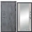 Входная дверь Diva МД-48 205x96см правый цвет сандал Д15/бетон