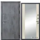 Входная дверь Diva МД-48 205x96см правый цвет софт шампань Д15/бетон