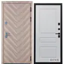 Входная дверь Diva Дива-98 УТ-00075837 205x86см стальная левая цвет коричнево-шоколадный