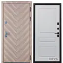 Входная дверь Diva Дива-98 УТ-00075840 205x96см стальная правая цвет коричнево-шоколадный